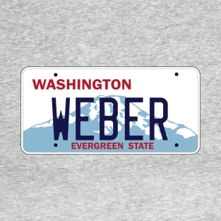 Washington Weber grill vanity license plate T-Shirt